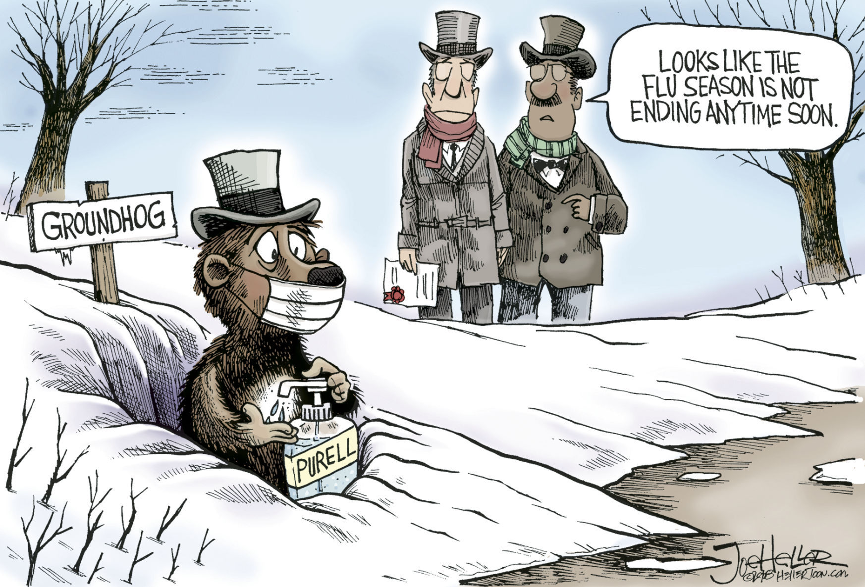Groundhog Flu by Joe Heller